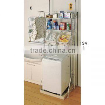 Washing Machine Stowage Racks&Home Bathroom Washing Machine Tubular Storage Rack 3S-05