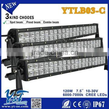 high quality On sale 120W dual double row bar light LED light bar,offroad led light