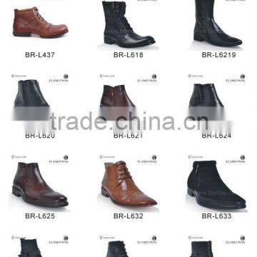 2016 Newest men style leather shoe boots factory in China