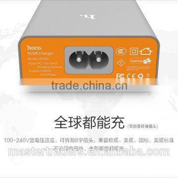 Original HOCO Universal Intelligent Balance ABS PC Material Quick Travel Charger Adapter With 5 USB MT-3587 photo-3