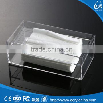 New Arrival Clear Acrylic Tissue Box Storage Case Cover Holder Container