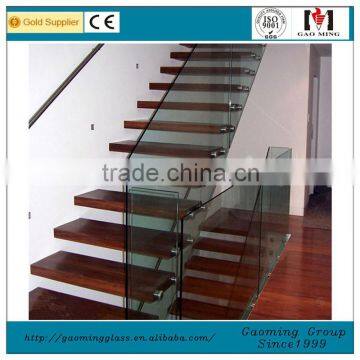 Frameless Glass Balcony Railing,Tempered Glass Handrail for Glass Stair