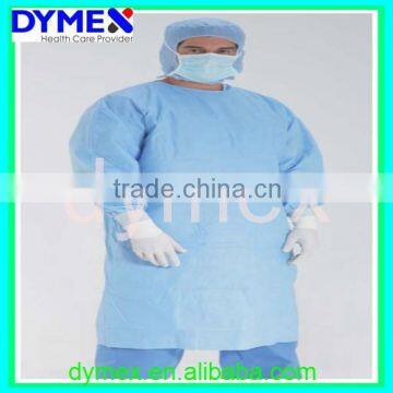 Breathable SMMMS Sterile Disposable Gowns with knitted cuff