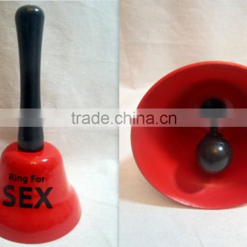 Black red RING FOR SEX metal BELL adult fun GAME toy HK120