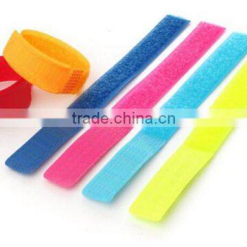 Nylon reusable magic tape back to back Hook and Loop cable tie