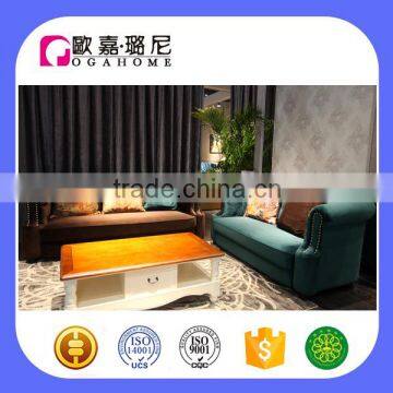 S15917 Antique Living Room Velvet Fabric Chesterfield Sofa