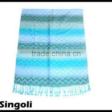 colorful strip silk scarf wholesale china