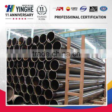 round welded carbon erw steel pipe factory