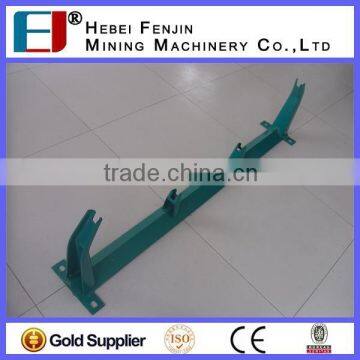 Long Lifespan Carbon Steel Troughed Bottom Trestles For Supporting Belt Conveyor Idler Roller