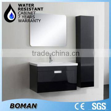 gloss painting mdf bathroom with granite cabinet