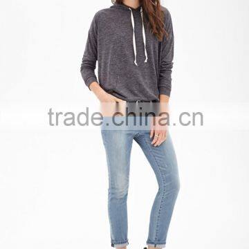 Spring Autumn Clothes Women Pullover Blank Hoodies Long Sleeve Without Zipper Lightweight Sweatshirt 100% Cotton Blouse Tops photo-5