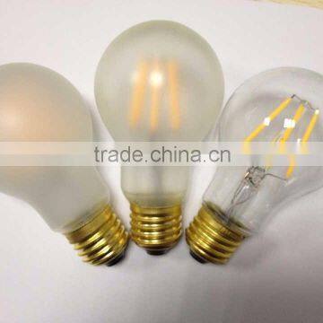 sapphire LED FILAMENT BULB MILKY FROST FULL GLASS FILAMENT LED