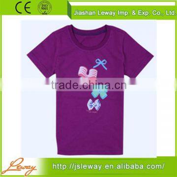 lovely kids girls t shirt/children plain t shirt girl t shirts printed designs