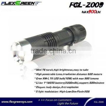 Rechargable 18650 Battery Zoom Function T6 Mini Led Torch photo-2