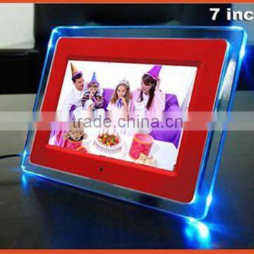 Acrylic Frame Material LCD Video Display 7inch Chinese Sex Digital Photo Frame photo-3