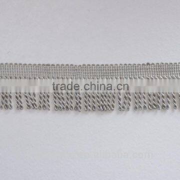 Wholesale Decorative Silver Bullion fringe for curtain