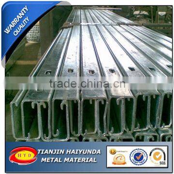 Struct Steel galvanized uni strut c channel