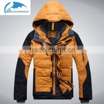 2016 wholesale custom Men's fashion high quality warming winter camping man down jacket clothing windproof fabric                        
                                                Quality Choice