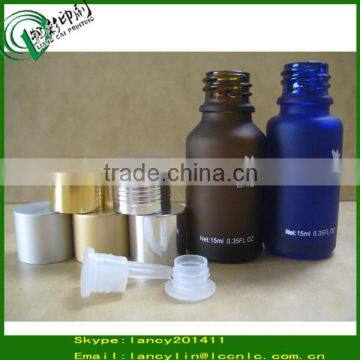 boston round glass bottle frost glass bottle of e juice glass bottle with screw cap and tip