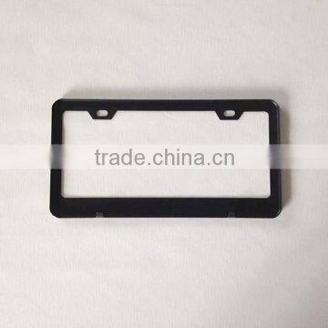 Wholesale USA Standard Stainless Steel Matt Black Blank Car License Plate Frame,number Plate Frame photo-3