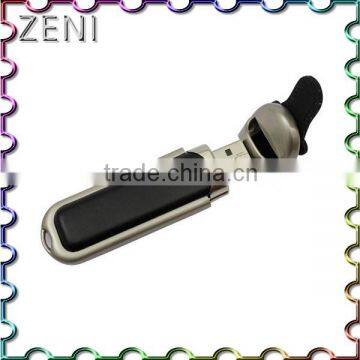 Factory Directly Provide usb 2.0 16gb black leather usb flash drive