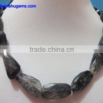Tourmalated Quartz (Black Rutile) Nuggets