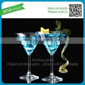 hand blow crystal cocktail glass goblet