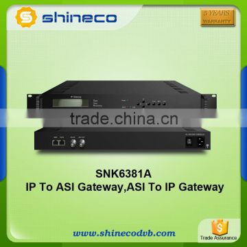 Bidirectional IP Gateway DVB To IP Gateway