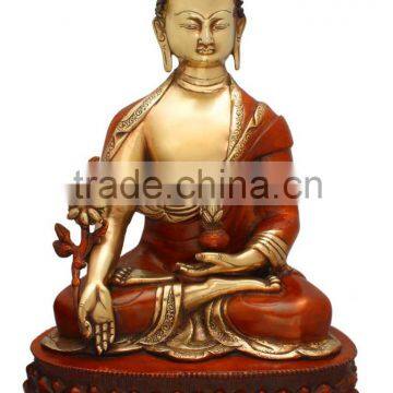 Medicine Buddha Sitting on Base 18"