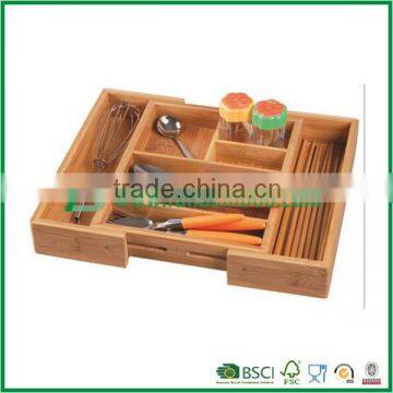 Sturdy Bamboo Kitchenware Organizer