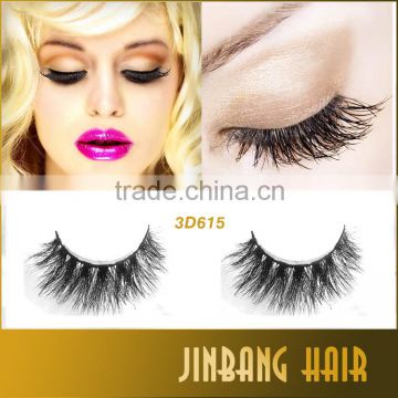 Top quality thick 3D615 false mink eyelash extension makeup nature long fake eyelashes