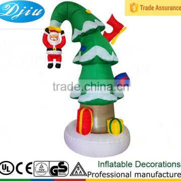 DJ-528 Santa Claus hanging on the Xmas tree inflatable decor outdoor