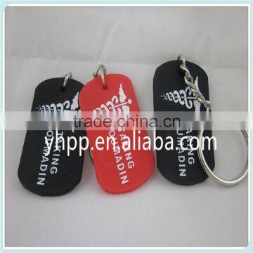 Custom TAKING COUMADIN Silicone Dog Tag Key Chain Ring 2 Colours