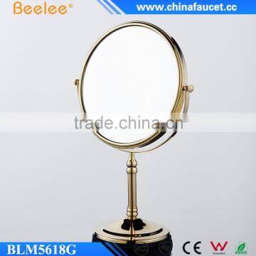 Golden Double Side Table Brass Frame Decorative Mirror