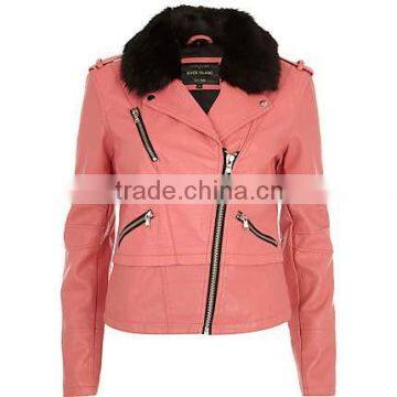 2015 Women Fashion Black PU Leather Long Sleeve Mesh Hole Hood Jacket and Coat,2015 Women Fashion Black PU Leather Long Sleeve m photo-4