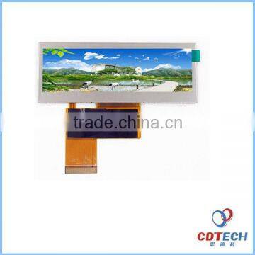 Bar-type TFT 3.9 inch automotive LCD display with Normally White industrial