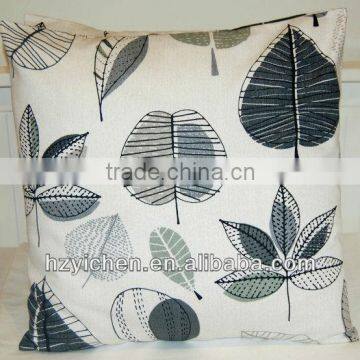 Soft sofa cushion/ colorful leaf design cushion