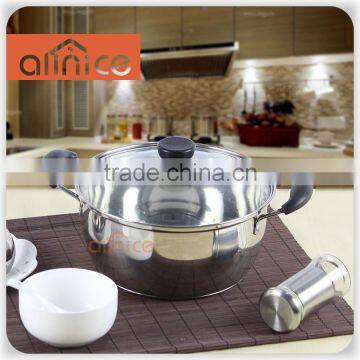 factory price 22/24cm appliances stainless steel japanese style soup pot