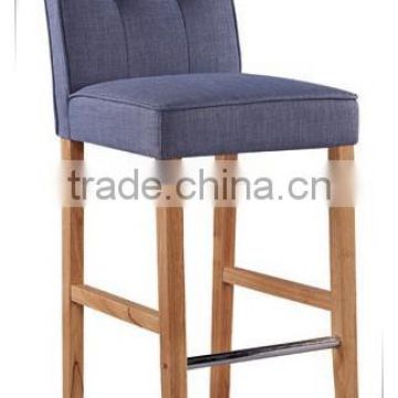 PU solid wood frame bar stool chair with a cross thread & button on the cover -promotion low price hot sale (DO-6226)