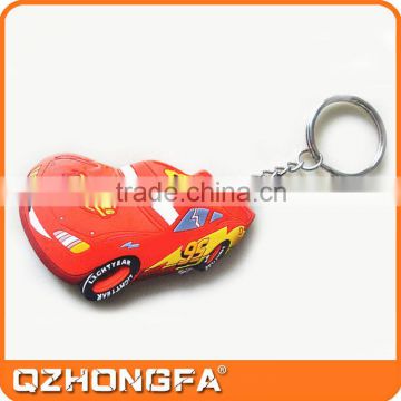 car shaped custom promotion rubber key ring