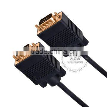 Gold Plated HD 15 M/M 3+4 VGA Monitor Cable With Ferrites 6 Feet, 100% Bare Copper
