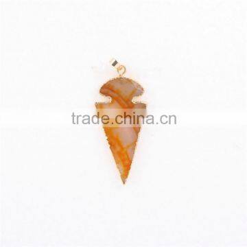 Golden Electroformed Edge Dyed Colors Natural Agate Druzy Quartz Pendant Bead--OEM Welcome photo-5