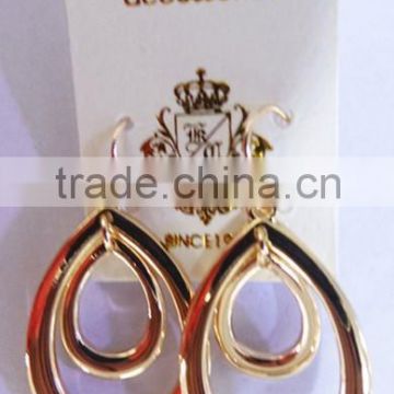 Fashionable ladies bright silver water drop earring