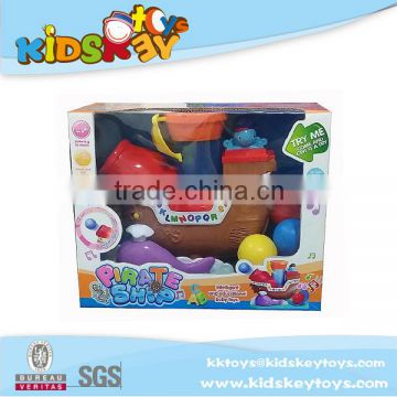 New toy for 2016 music ship toy plastic toy small ship for sale