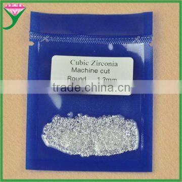 factory cz diamond wholesale 1.2mm star cut round cubic zircon price