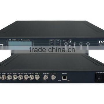 8 channel ASI to IP /ASI to ASI / MPEG-2 to H.264 transcoder