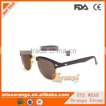 2016 fashion unisex acetate sunglasses with PC lense