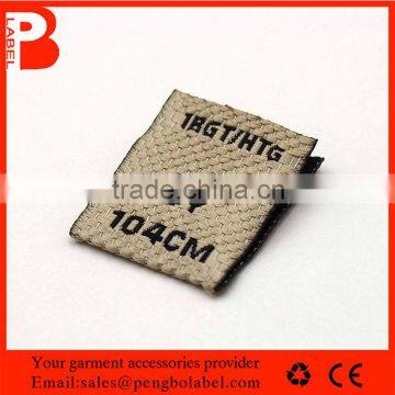 wholesale woven label size for t-shirt size woven label                        
                                                Quality Choice