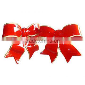 Christmas ornaments fiberglass bowknot, butterfly knot decoration