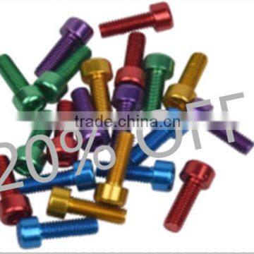 OEM Customize Socket Head Cap Thread M3 Aluminum Anodized Screw and Bolt Manufacturer